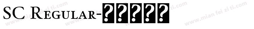 SC Regular字体转换